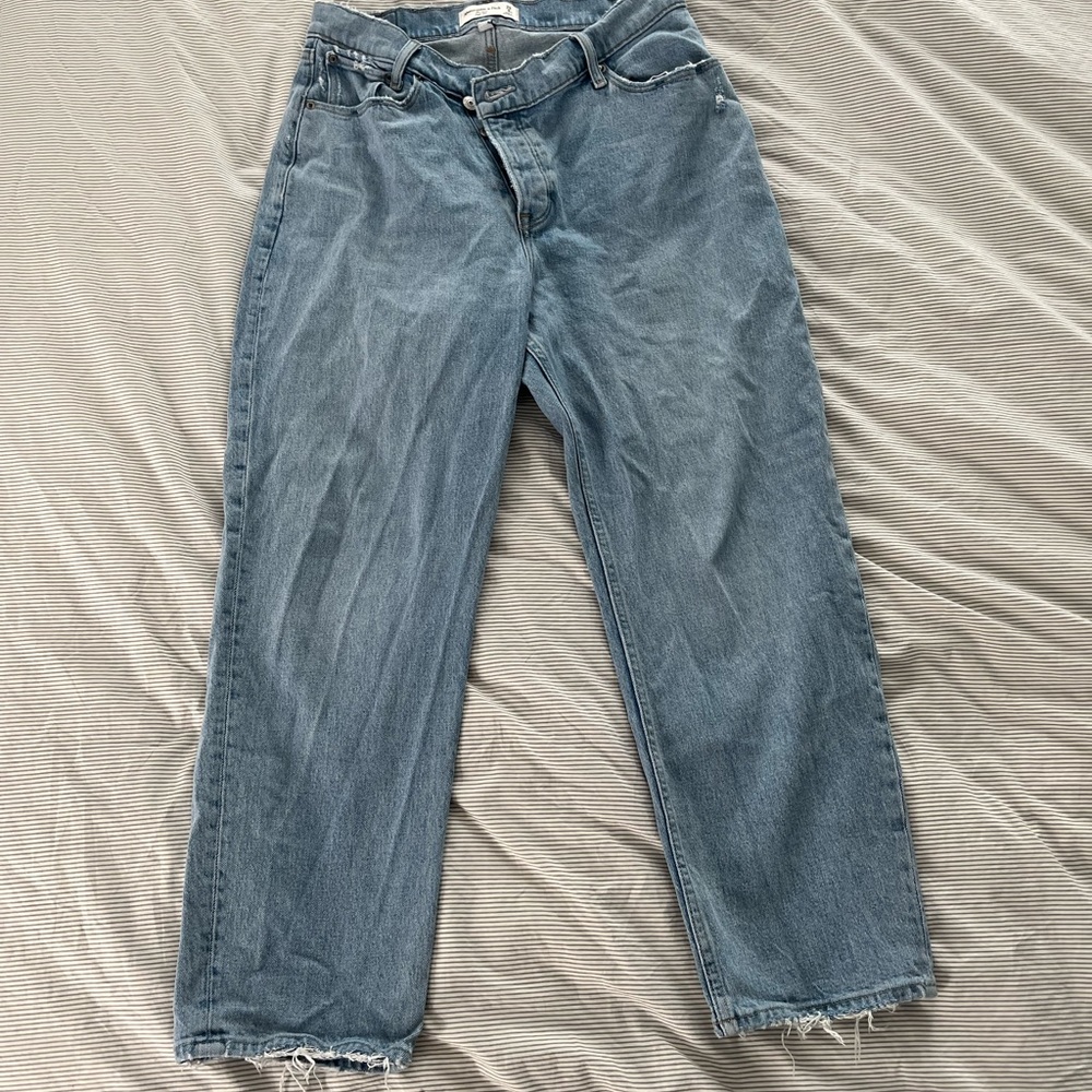 Abercrombie and Fitch Curve Love The Dad High Rise Jeans size 29 extra short